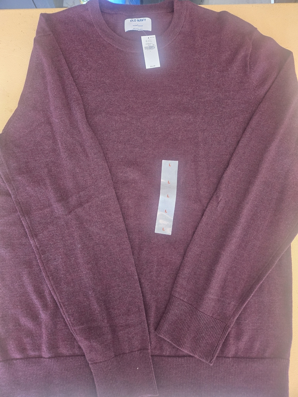 Old Navy Men's Crewneck Sweater - Deep Plum